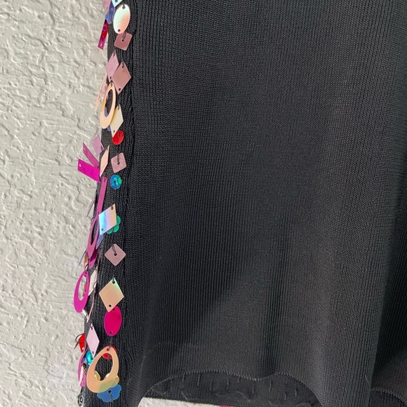 Vintage Y2K Sequin Knit Halter Neckline Top Size Small - Picture 10 of 12